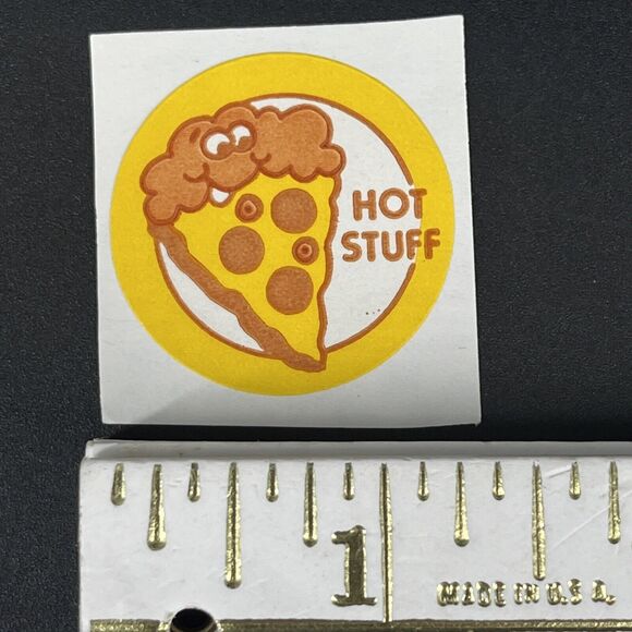 VTG TREND MATTE Scratch and Sniff Stinky Stickers PIZZA, Hot Stuff Lot of 11 - Picture 5 of 6